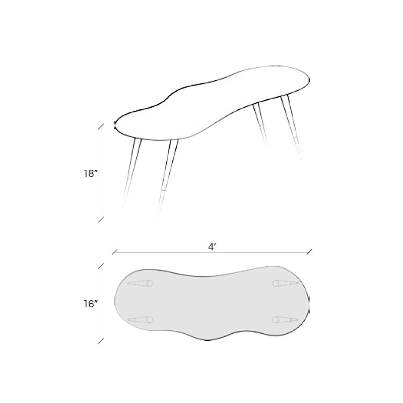 Amoeba Table  - andblack 