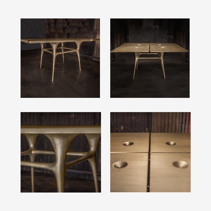 Split Dining Table andblack