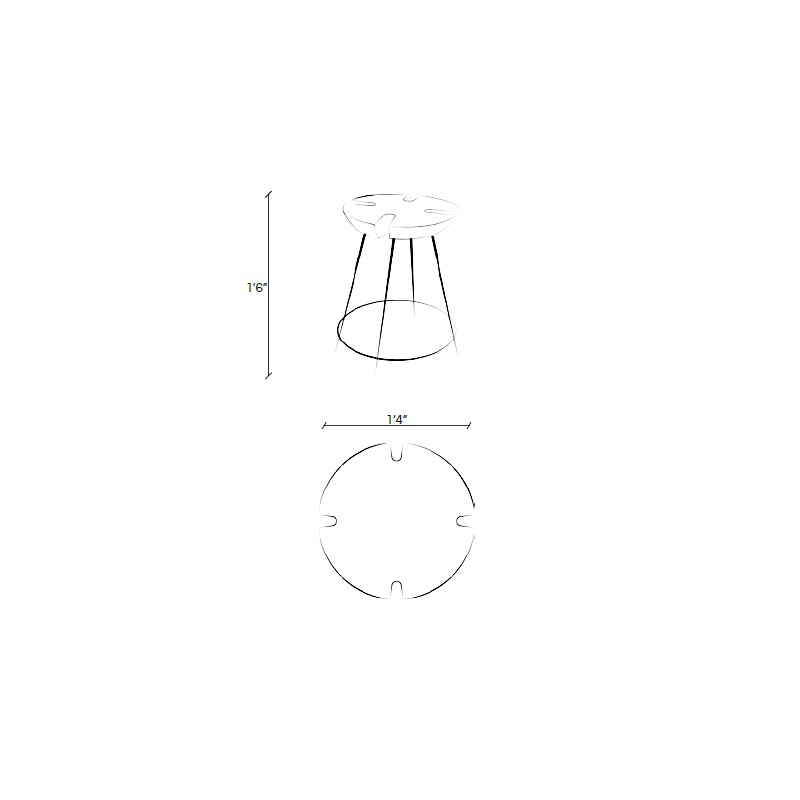 Stacking Stool  - andblack 