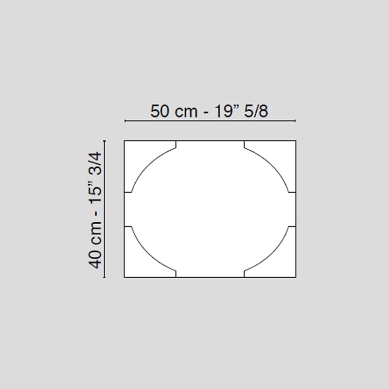 Placemate With Chrome Finish Corners  - VG 