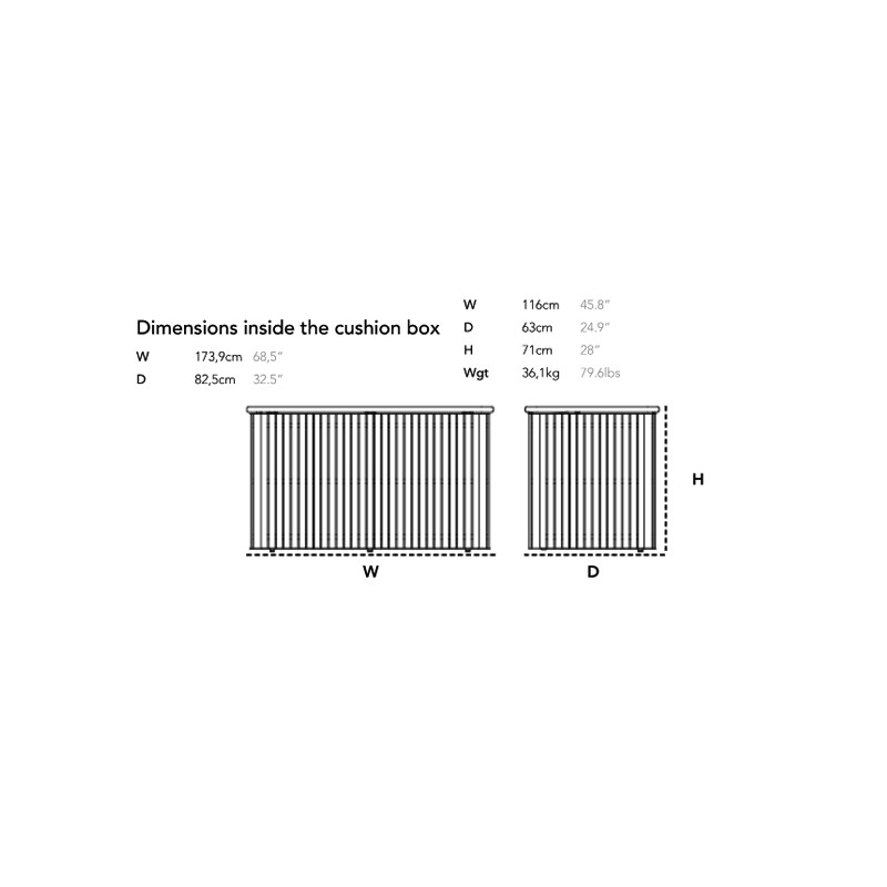 Combine Cushion Box  - Caneline 