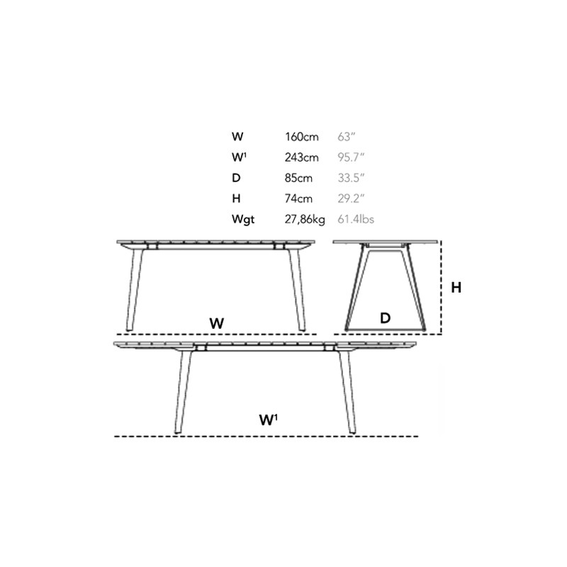 Copenhagen | Outdoor Dining Table - Eight Seater  - Caneline 