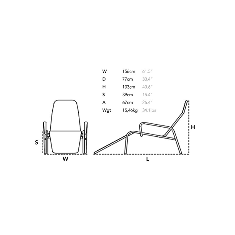 Sunrise Sunchair  - Caneline 
