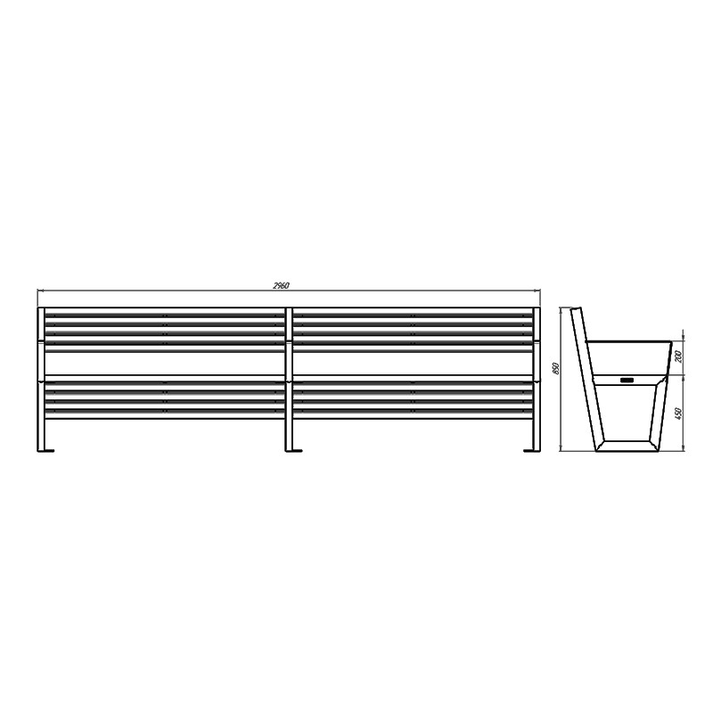 Bench Boston  - Punto Design 