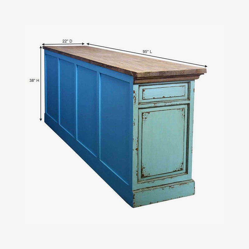 Peshtigo Ocean Blue Sideboard  - Furniture BoutiQ 