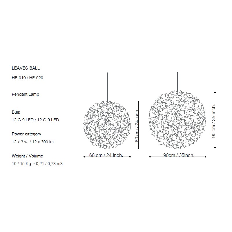 Leaves Ball  - Boheme Design 