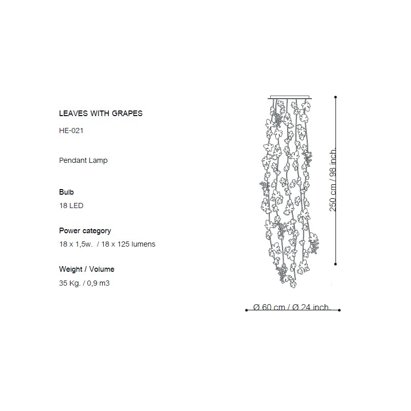 Leaves With Grapes  - Boheme Design 