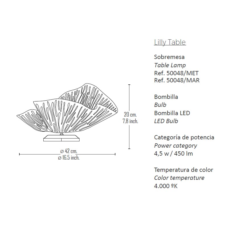 Lilly Table  - Boheme Design 