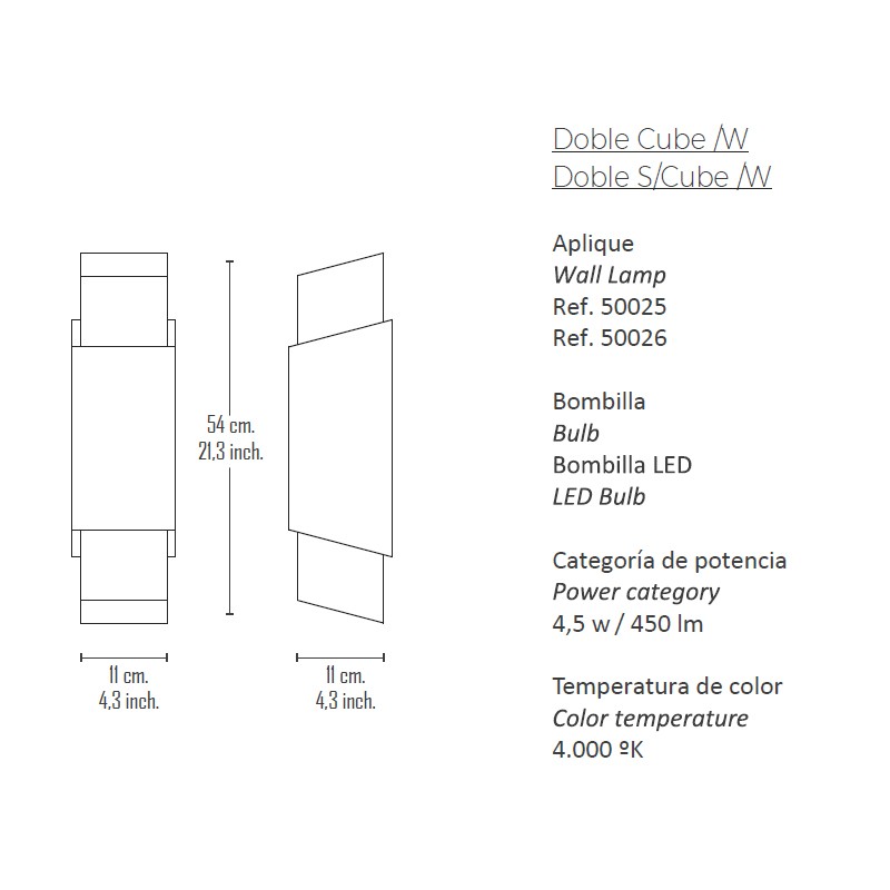 Double Cube W  - Boheme Design 