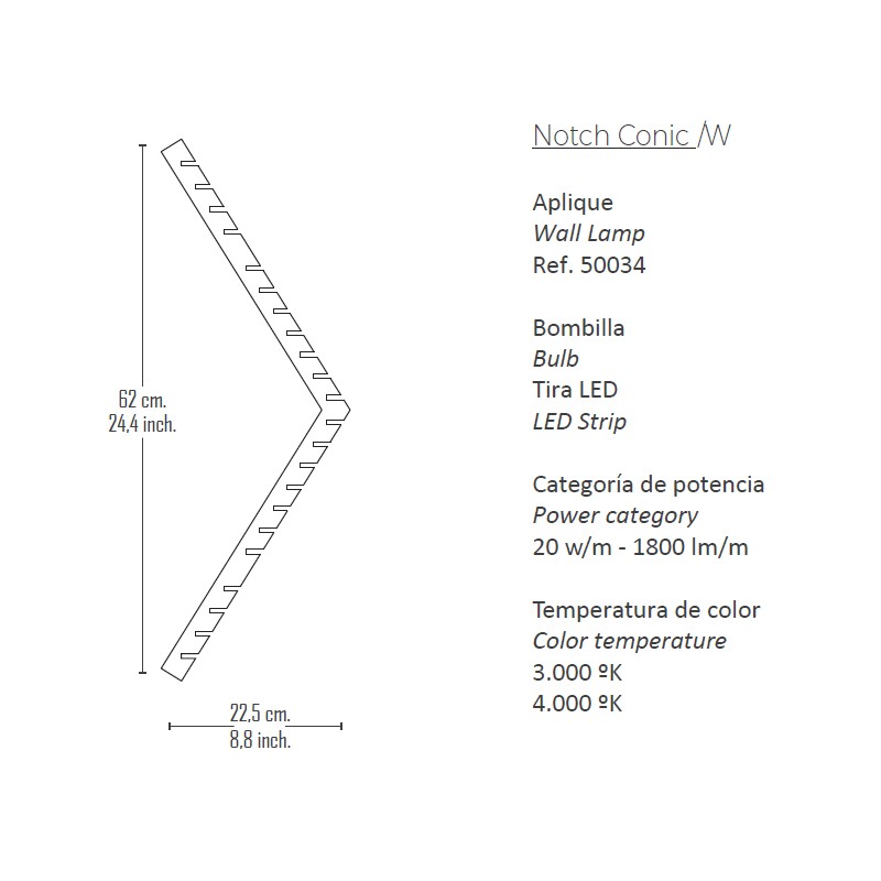 Notch Conic W  - Boheme Design 