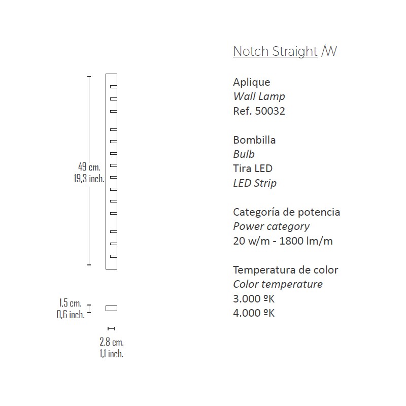Notch Straight W  - Boheme Design 