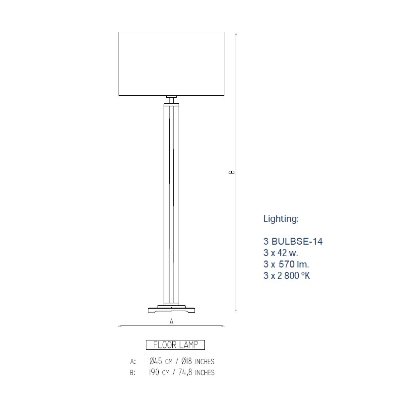Magic Tube Floor Lamp  - Boheme Design 