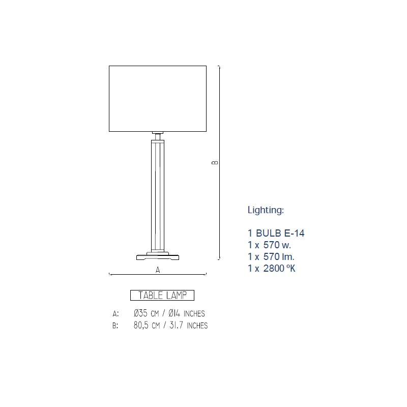 Magic Tube Table Lamp  - Boheme Design 