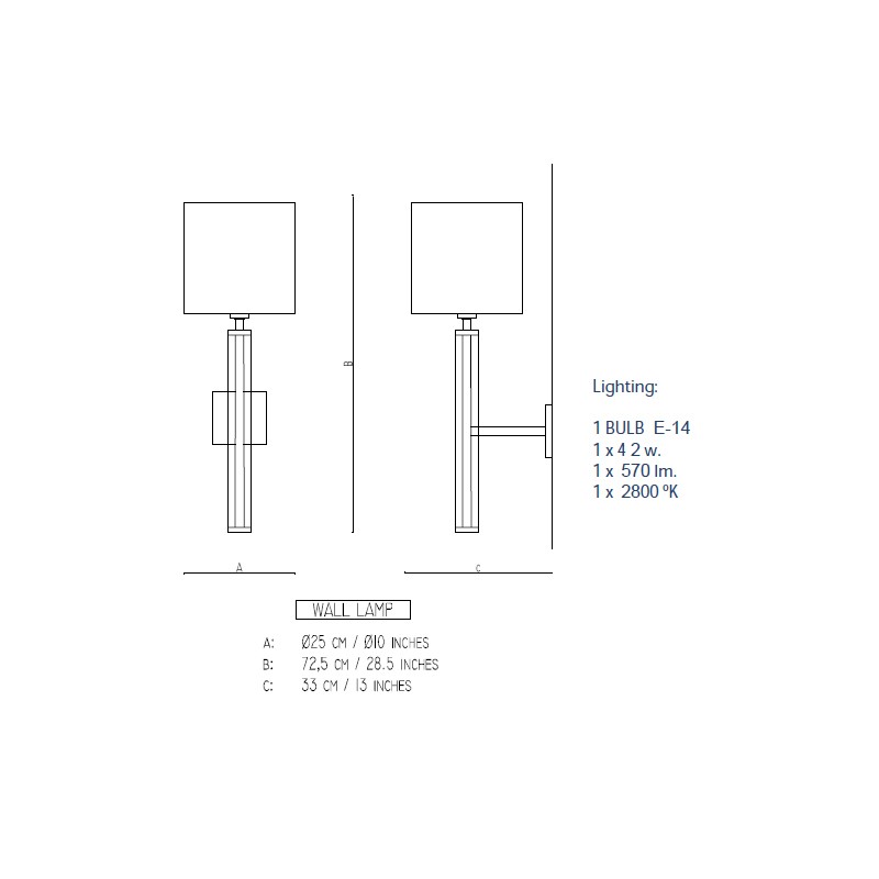 Magic Tube Wall Lamp  - Boheme Design 