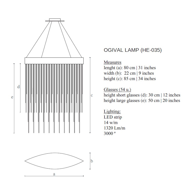Ogival Lamp  - Boheme Design 