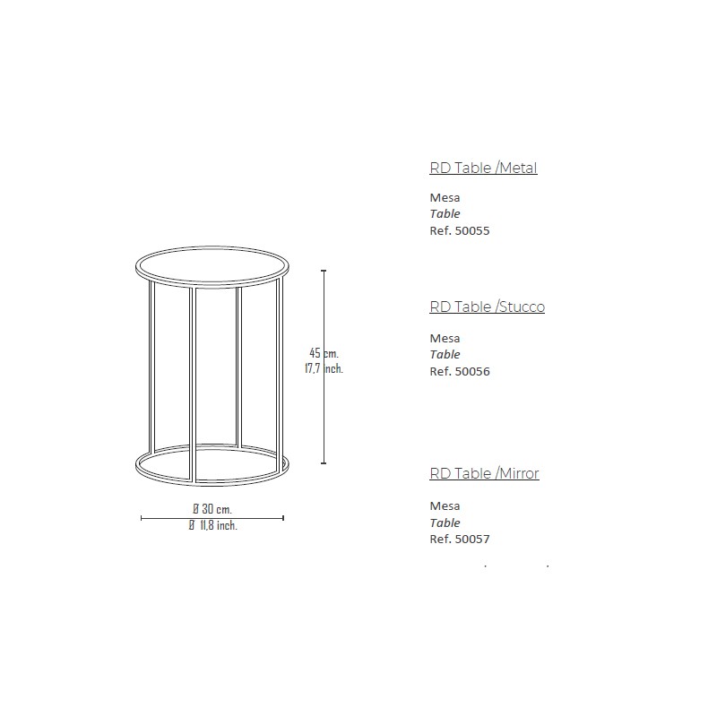 Rd Table  - Boheme Design 