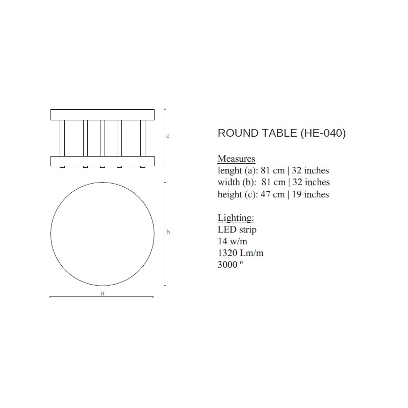 White Romance Round Table  - Boheme Design 