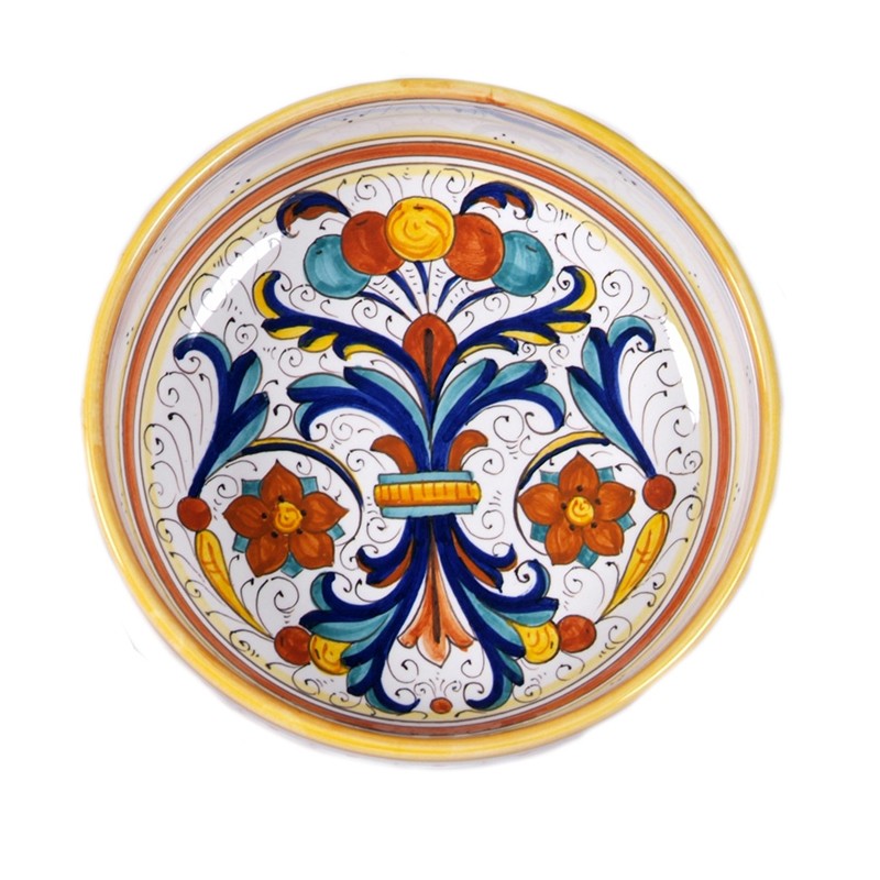 Bowl Centerpiece Low Border - Decor Ricco Deruta Antica Deruta