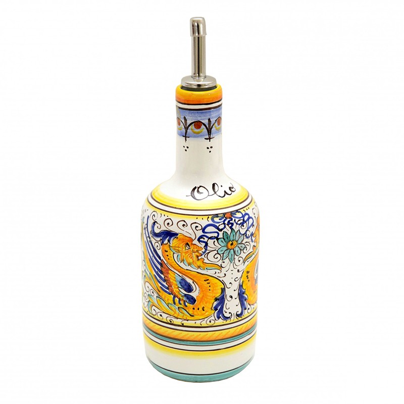 Set Oil Vinegar With Tray - Decor Raffaellesco Antica Deruta