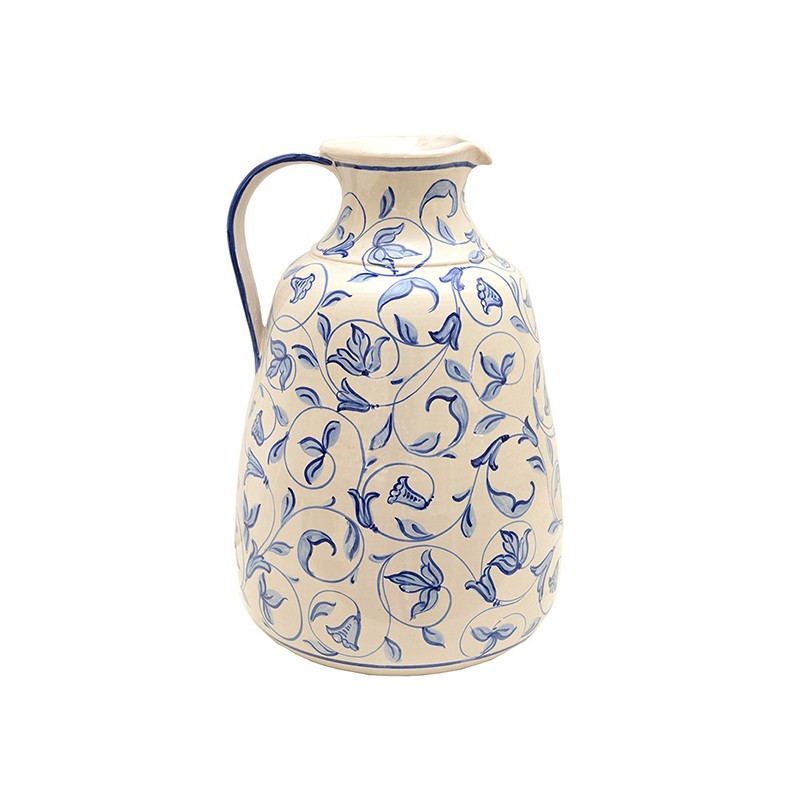 Vase/Large Pitcher - Decor Zodiaco With Figure Antica Deruta