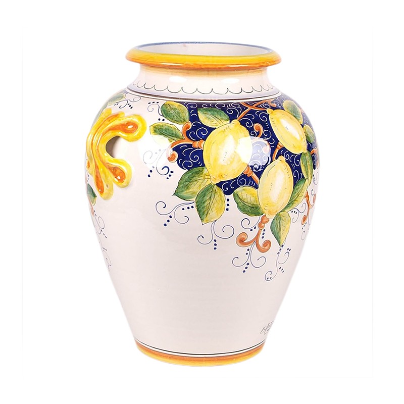 Vase/Umbrella stand - Decor Limoni Di Amalfi Antica Deruta