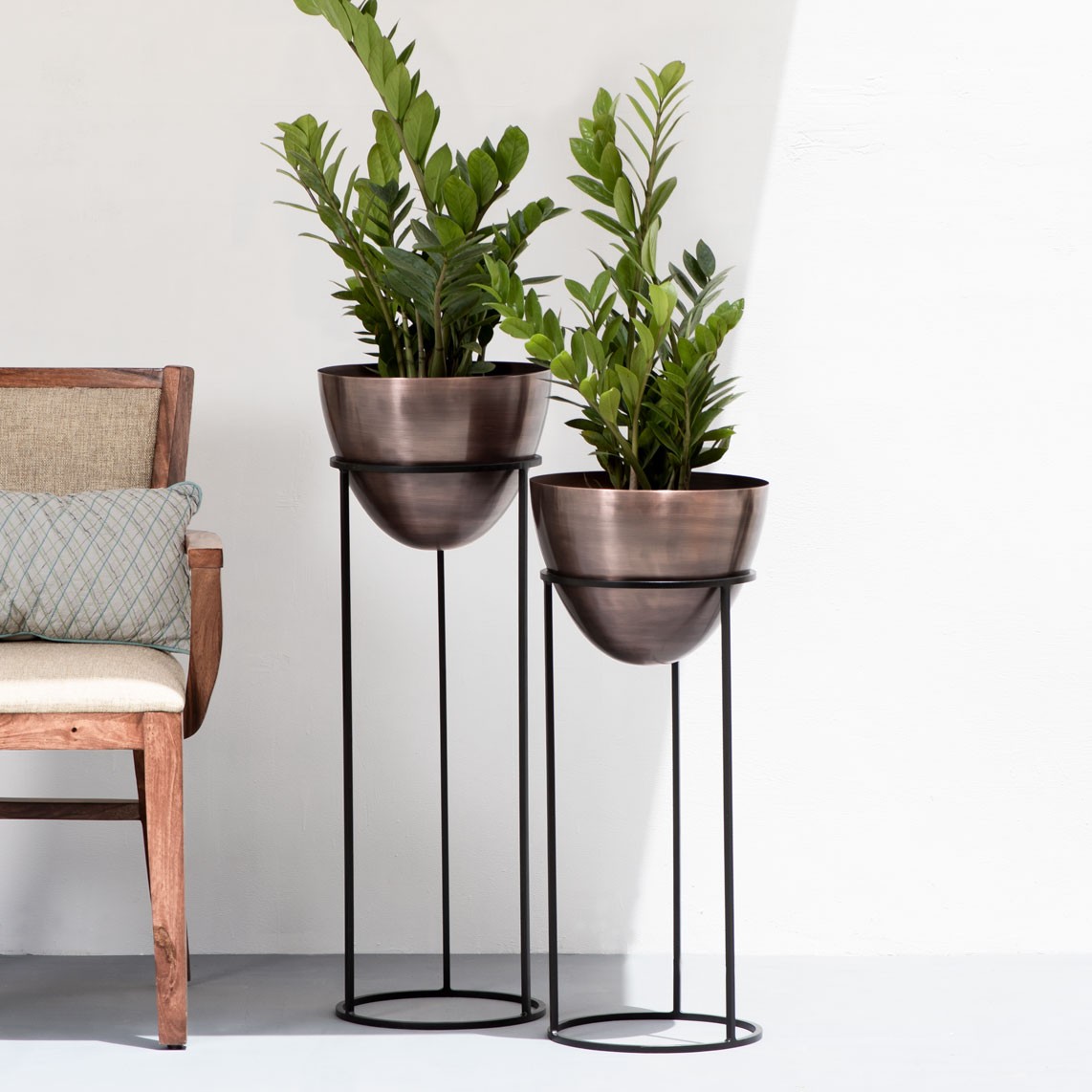 Ovate Set of 2 Antique Copper & Black Medium & Small The Decor Remedy