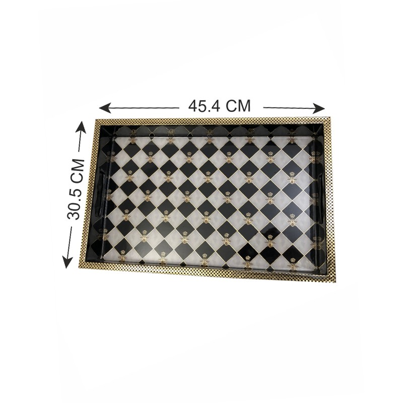 Gingham Bee Tray Large  - Izzhaar 