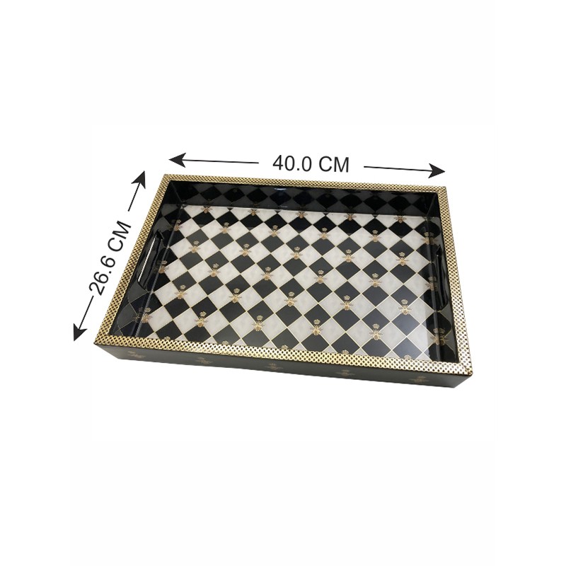 Gingham Bee Tray Medium  - Izzhaar 