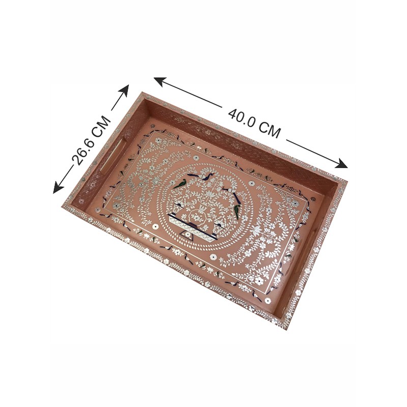 Peshkari Peach Tray Medium  - Izzhaar 