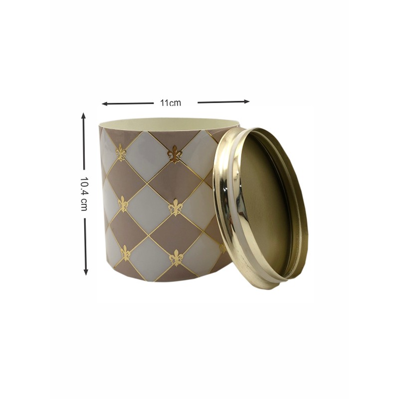 Gingham Cappuccino Goodies Jar  - Izzhaar 