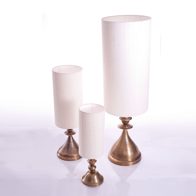Kalash Lamp L Base With Lamp Shade Cyl  - Anantaya 