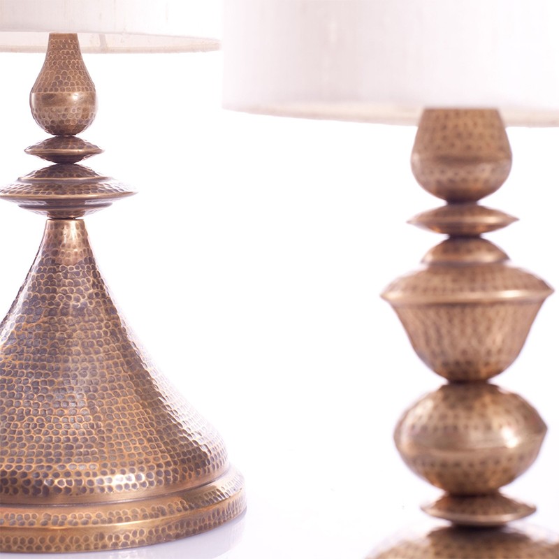 Kalash Lamp L Base With Lamp Shade Cyl  - Anantaya 