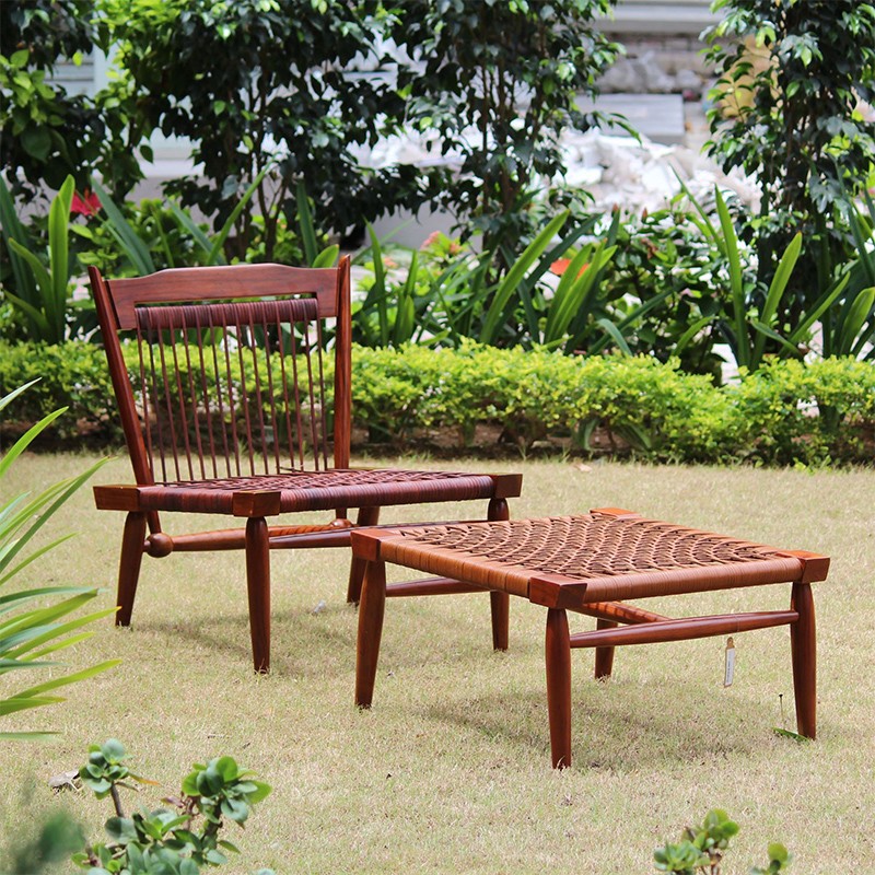 Leather Strap Chair  - Anantaya 