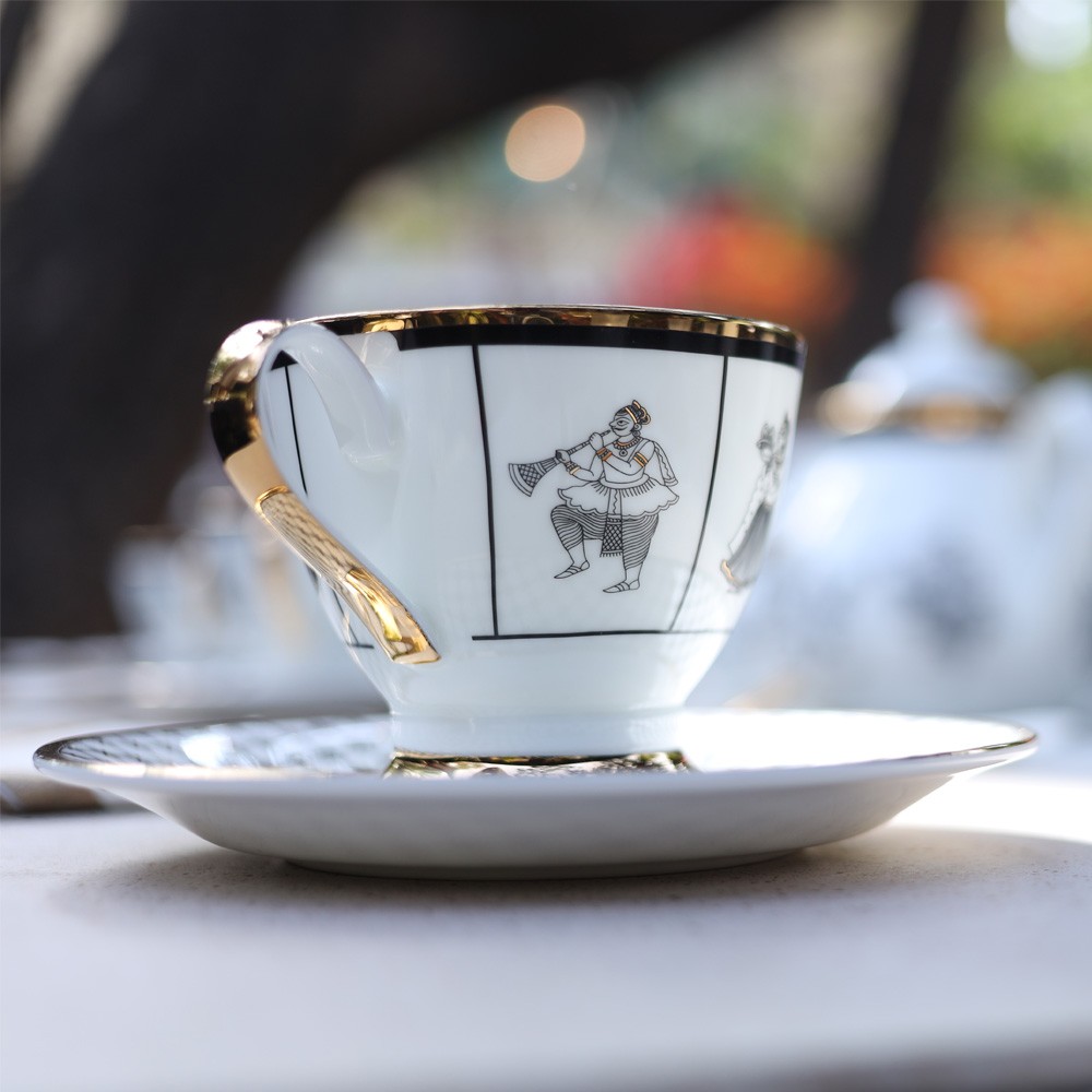 Byah Tea Cup Saucer(Set Of 2) Kaunteya