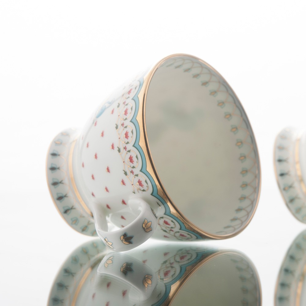 Dasara Tea Cup Saucer Set(4 pcs)  - Kaunteya 