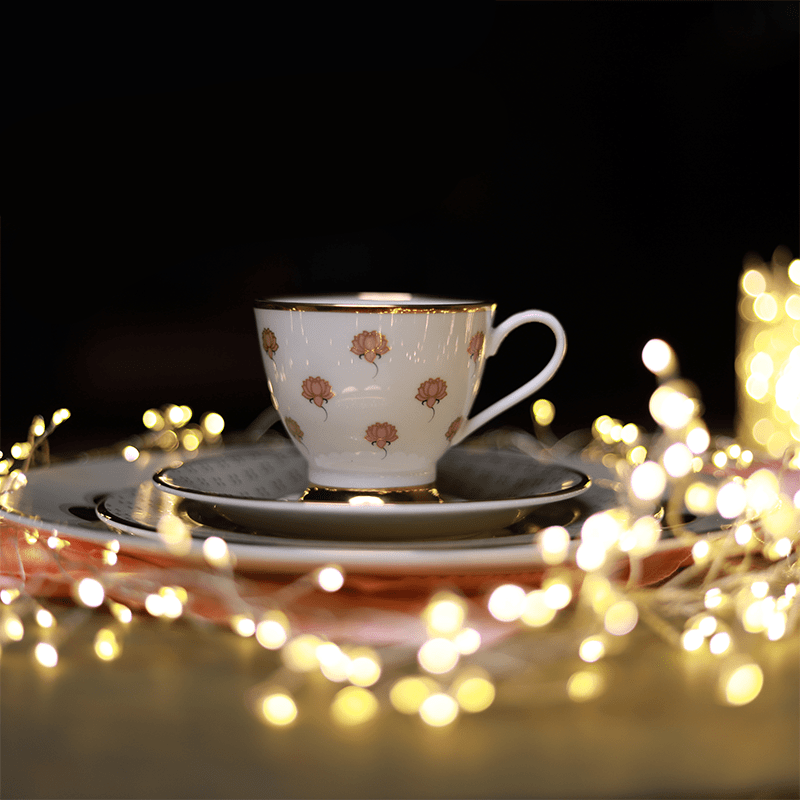 Pichwai Tea Cup Saucer(Set Of 2) Kaunteya