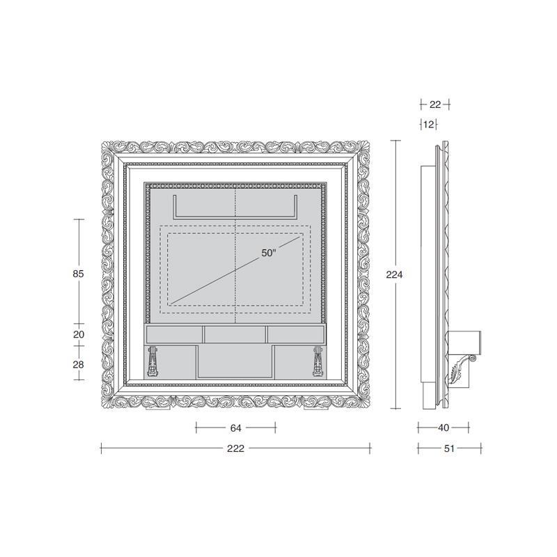 The Frame Home Cinema Baroque  - Vismara 