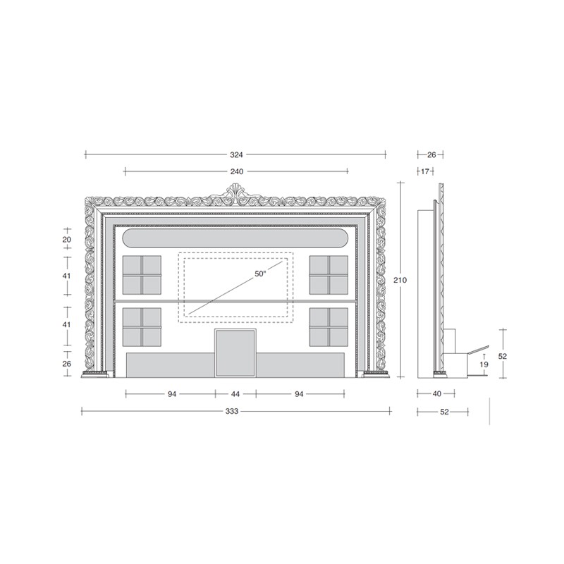 The Wall Home Cinema Baroque  - Vismara 