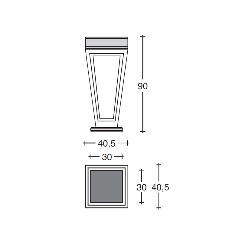 Vase 90 Modern  - Vismara 