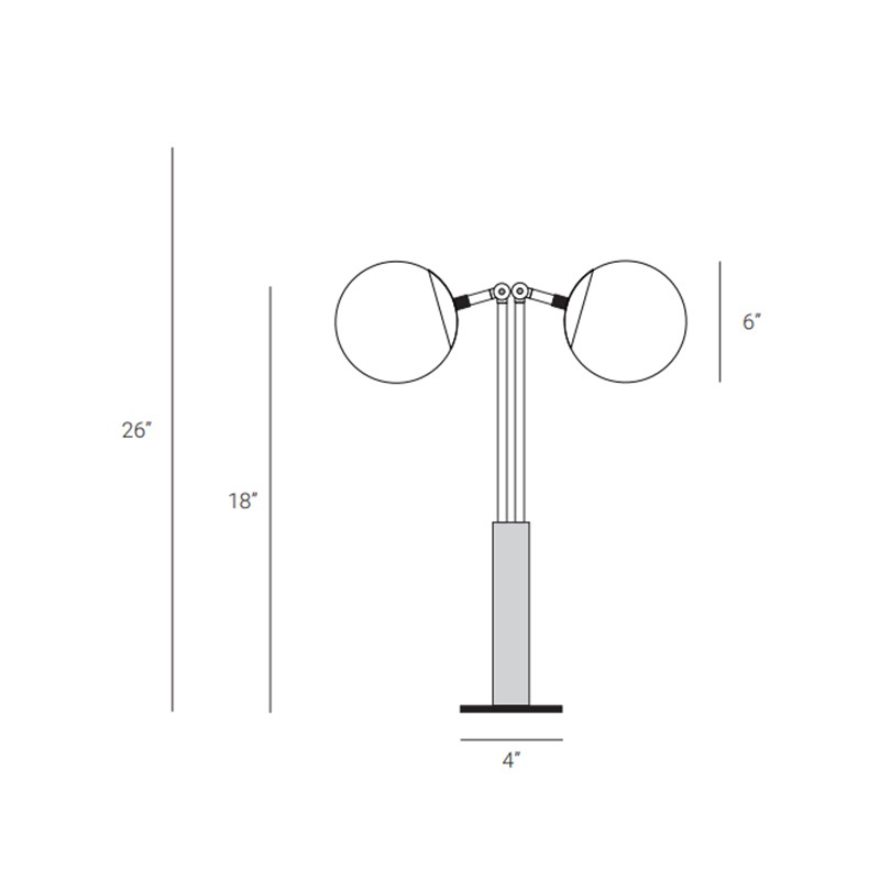 Fly Desk Lamp Two  - Lamp Shaper 