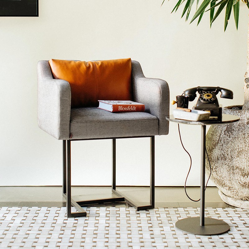 Papillonne Black Painted Metal Chair Lagu