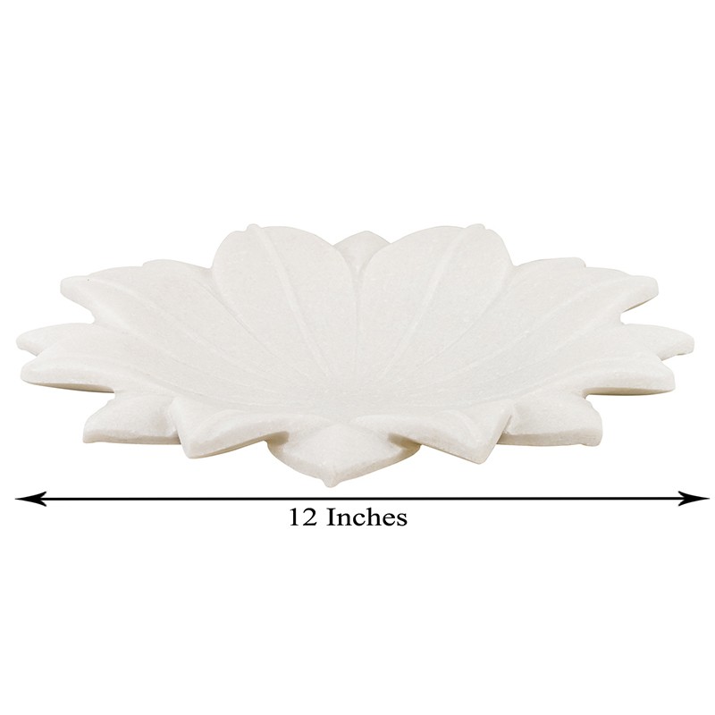 Marble Lotus Plate  - NikkisPride 