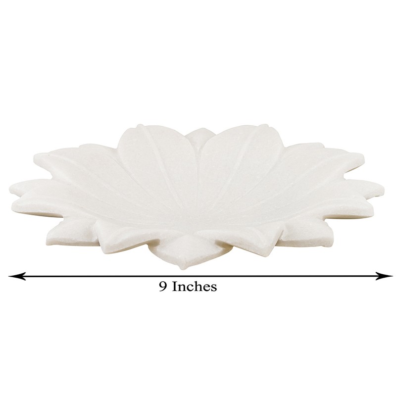Marble Lotus Plate  - NikkisPride 