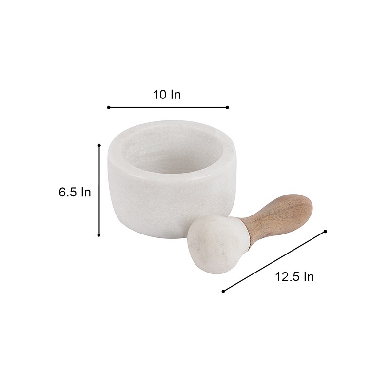 Marble Mortar Pestle  - NikkisPride 