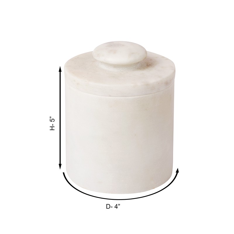 Marble Butter Keeper White  - NikkisPride 