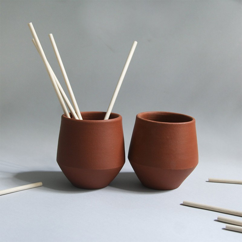 Bhumi - Terracotta Clay Water Cups Wallistry