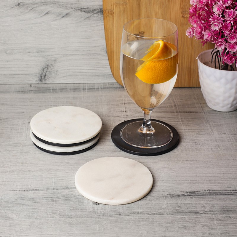 Black And White Coaster Set Of 8 NikkisPride