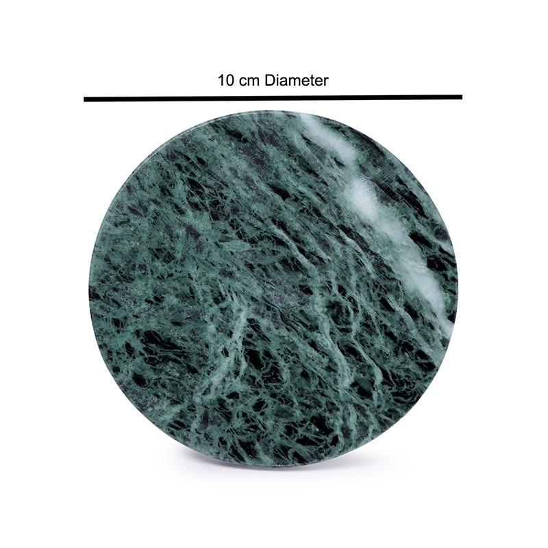 Green Marble Tea Coaster 4mm Set Of 4  - NikkisPride 