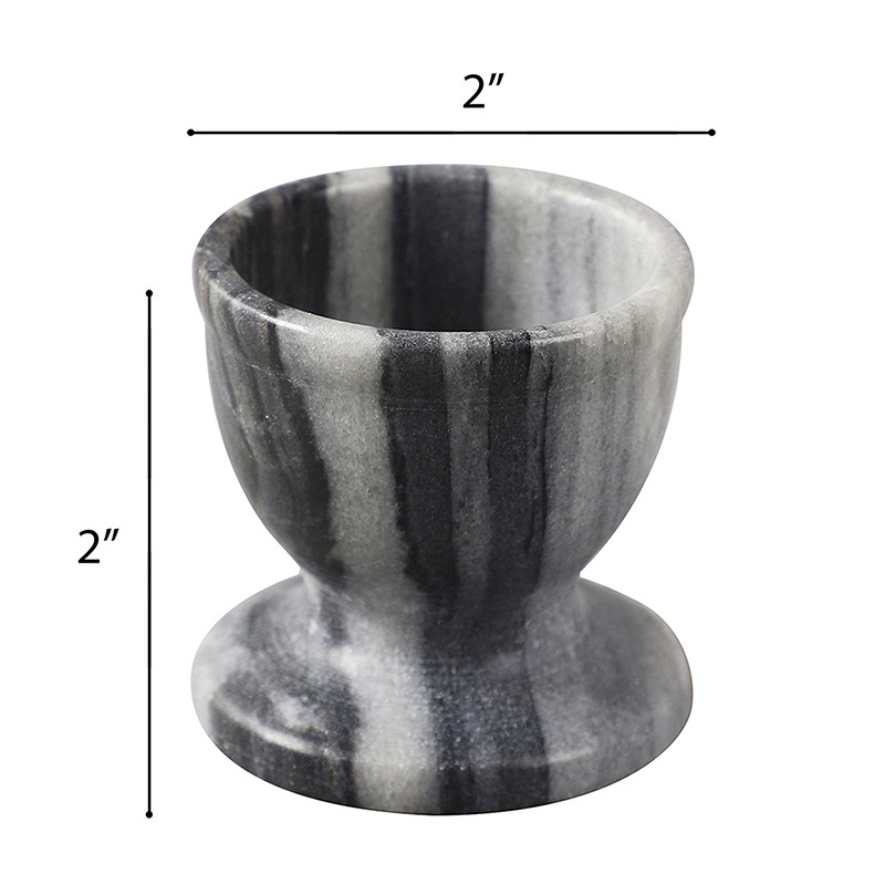 Marble Egg Keeper Beige Morchana Set of 2  - NikkisPride 