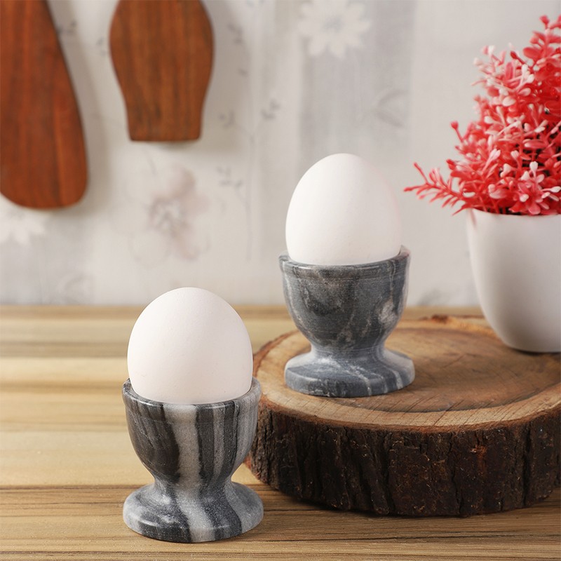 Marble Egg Keeper Beige Morchana Set of 2 NikkisPride